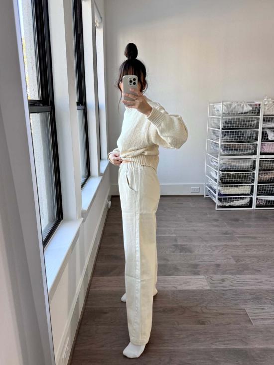  르 본 숍 스트레이트 팬츠 르봉샵 봉팬츠 네츄럴 - Le Bon Shoppe