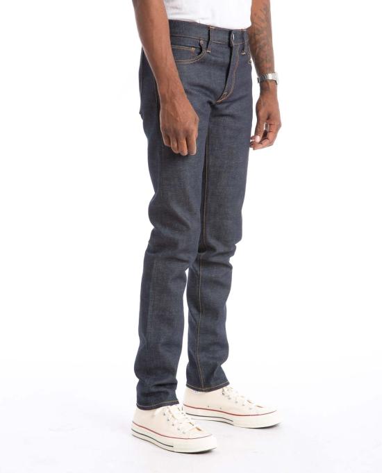  카토 데님 팬츠 더펜 슬림 인디고 로우 14온스 다크 - KATO