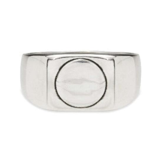  스코샤 반지 남성용 기하학적 시그넷 링 실버 - SCOSHA