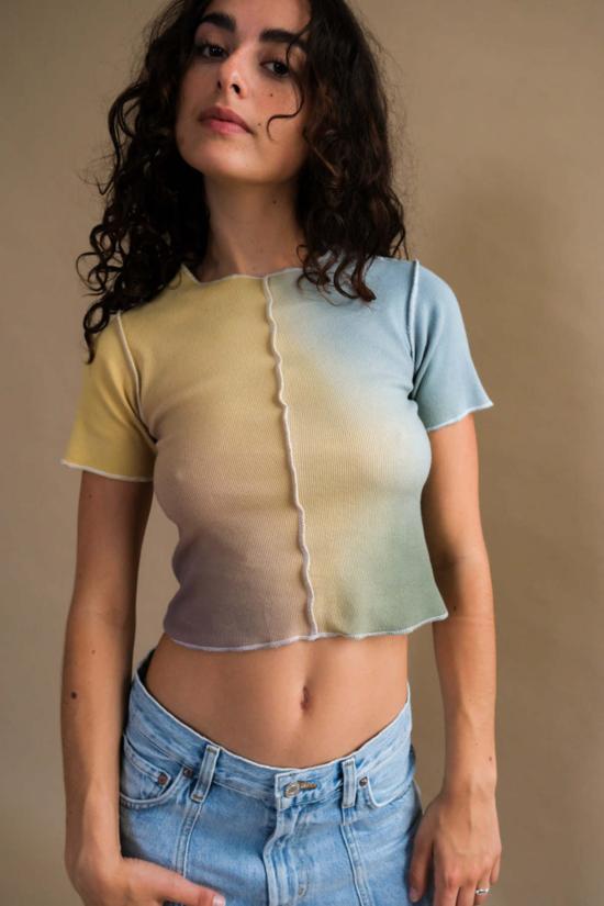  MAISON MARKOSIAN 반팔 티셔츠 메종 마르코시안 메리디언 티 세레스 그래디언트 - OTHER BRANDS