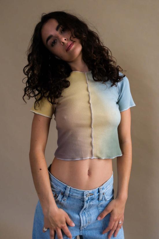  MAISON MARKOSIAN 반팔 티셔츠 메종 마르코시안 메리디언 티 세레스 그래디언트