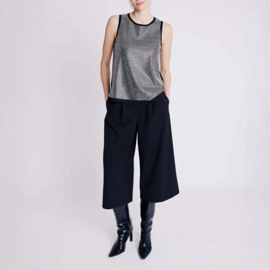  베레니스 크롭 팬츠 폴리나 숏 팬츠 블랙