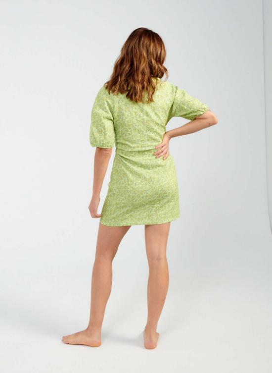  바움 운드 페르드가르텐 숏 원피스 Baum und Pferdgarten Addie 드레스 그린 헤더 - BAUM UND PFERDGARTEN