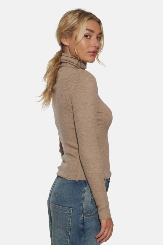  더 타일 클럽 터틀넥 타일 클럽 에바 캐시미어  스웨터 밍크 - THE TILE CLUB