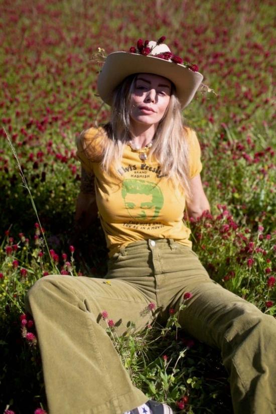  The Canyon 민소매 티셔츠 캐년 엘비스 해시 티 머스타드