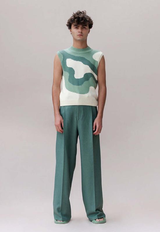  Martin Across 스트레이트 팬츠 마틴 어크로스 세부 바지 - OTHER BRANDS