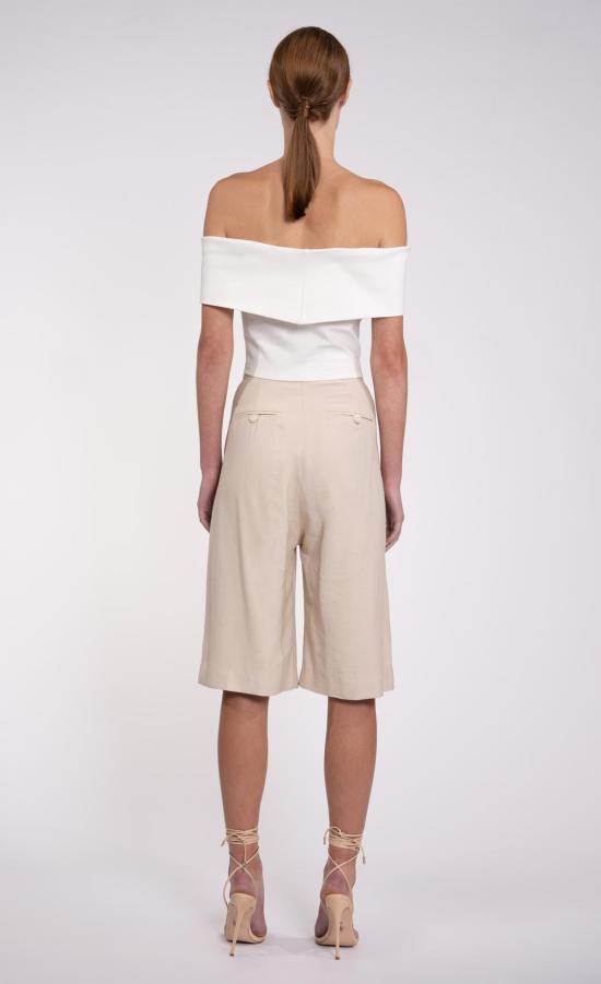  논살란트 레이블 민소매 티셔츠 넌샬런트 라벨 브루나 크롭 화이트 - NONCHALANT LABEL