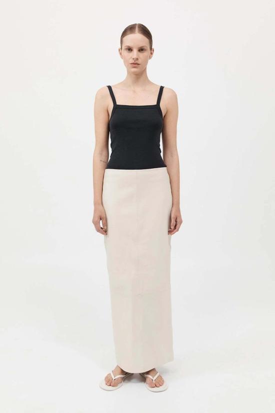  세인트아그니 민소매 티셔츠 세인트 아그니 오가닉 코튼 스퀘어넥 탱크탑 - ST.AGNI