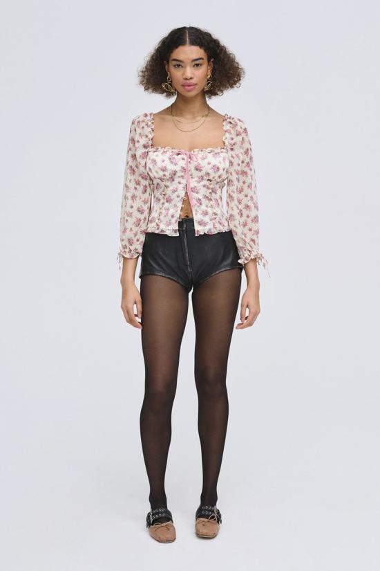  포러브앤레몬스 블라우스 사랑과 레몬을 위해 에티엔 탑 - FOR LOVE & LEMONS