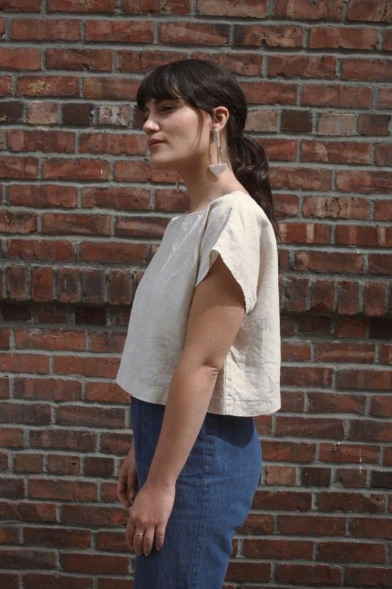  코코볼로 블라우스 튜닉 탑 내추럴 - COCOBOLO