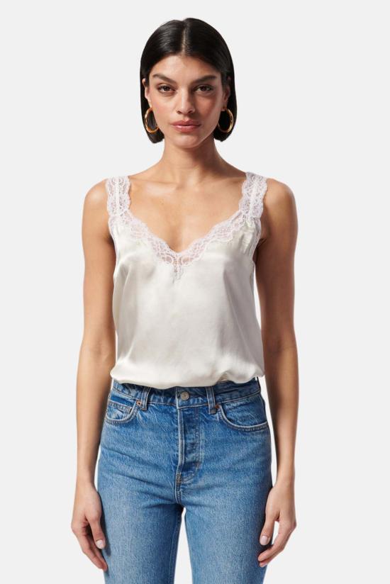  카미 뉴욕 민소매 티셔츠 Cami Nyc Fernanda 캐미 탑 마카다미아 - CAMI NYC