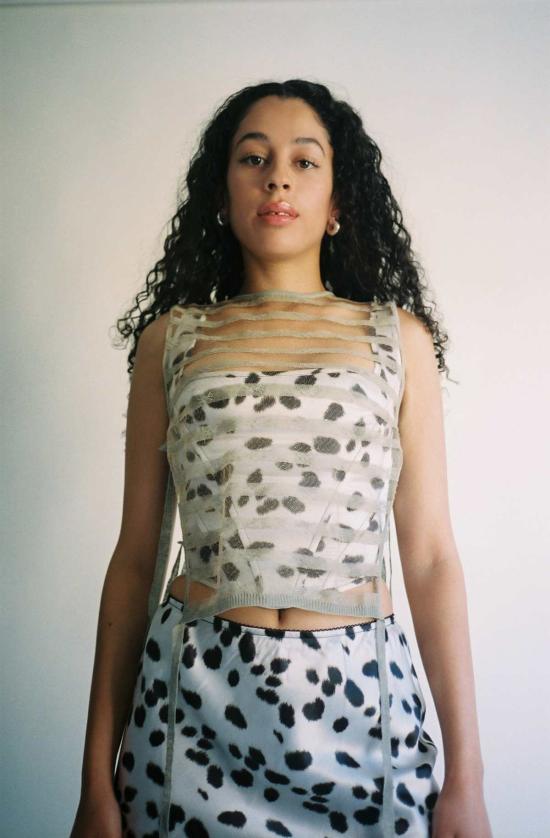  프리스카베라 민소매 티셔츠 Priscavera Dalmation 코르셋 탑 멀티 - PRISCAVERA