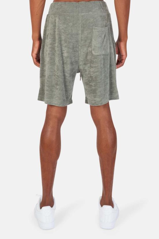  블루&크림 숏팬츠 풀 테리 숏 카키 - BLUE&CREAM