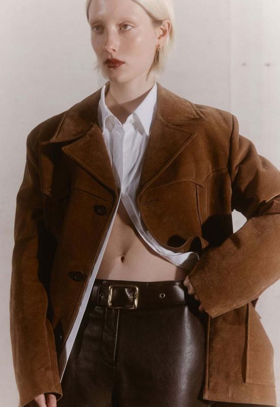  BRIE LEON 레귤러 벨트 브리 레온 에브리데이 버클  초콜릿 - OTHER BRANDS