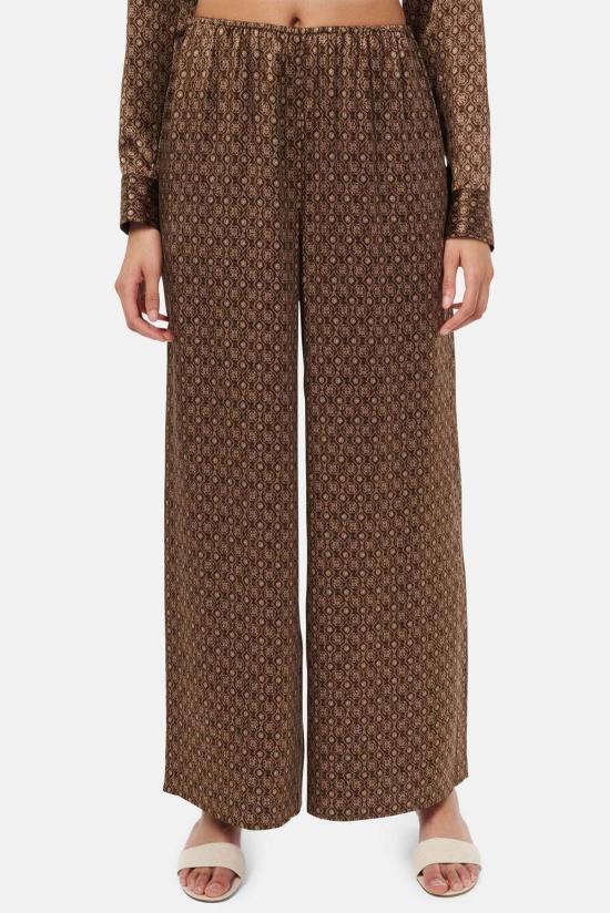  카미 뉴욕 스트레이트 팬츠 Cami Nyc Doreen Charmeuse 팬츠 치커리 모자이크 - CAMI NYC