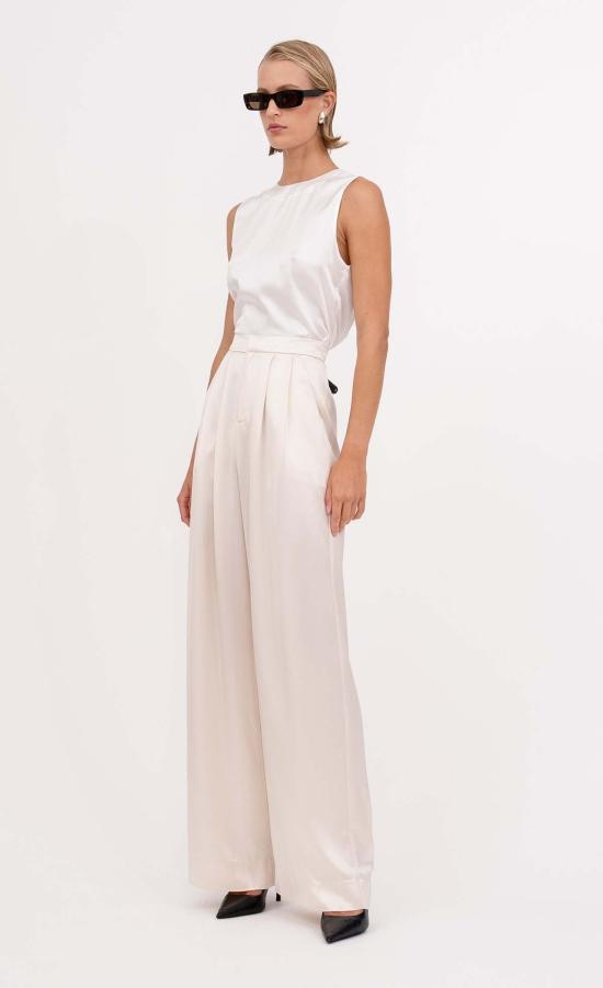  논살란트 레이블 민소매 티셔츠 넌샬런트 라벨 제이든 탑 아이보리 - NONCHALANT LABEL