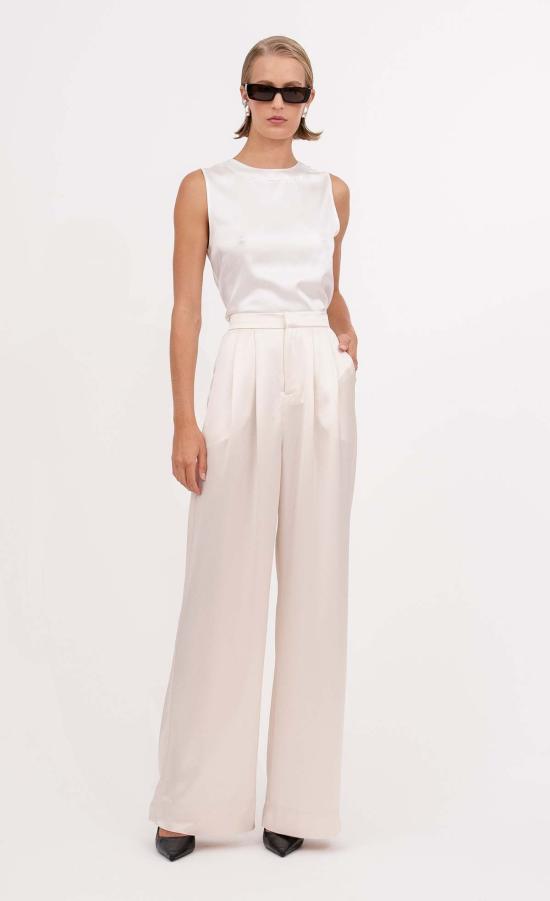  논살란트 레이블 민소매 티셔츠 넌샬런트 라벨 제이든 탑 아이보리