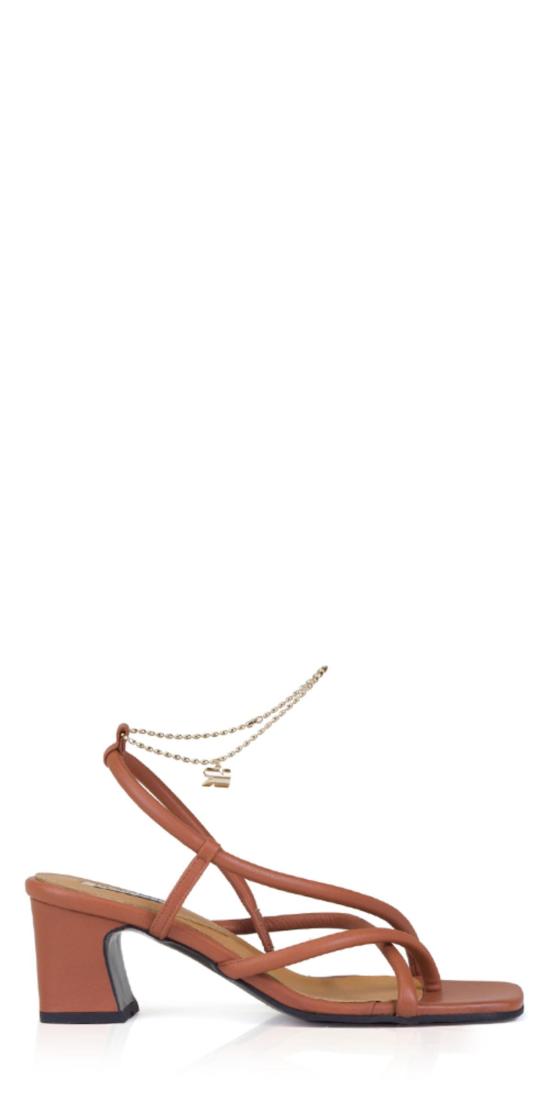  Reike Nen 샌들 Gaji 가죽  브라운