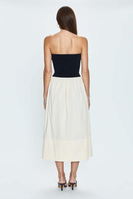  피스톨라 롱 원피스 마보 튜브탑 드레스 페퍼 앤 솔트 - PISTOLA