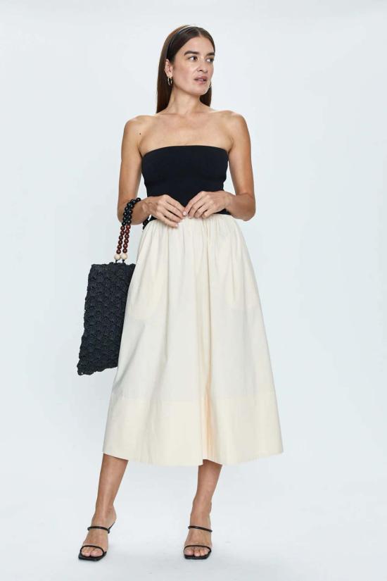  피스톨라 롱 원피스 마보 튜브탑 드레스 페퍼 앤 솔트 - PISTOLA