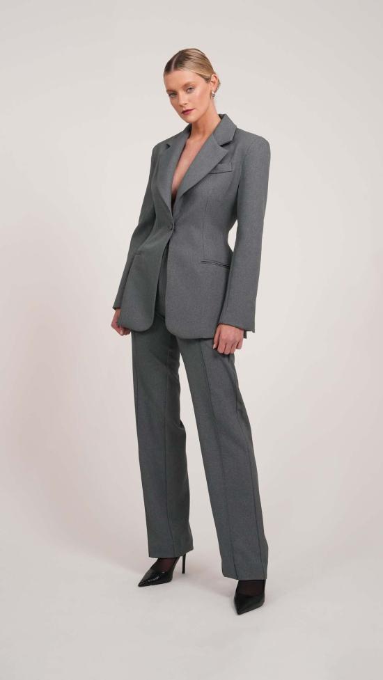  파렌테지 스트레이트 팬츠 하들리 트라우저 그레이 - PARENTEZI