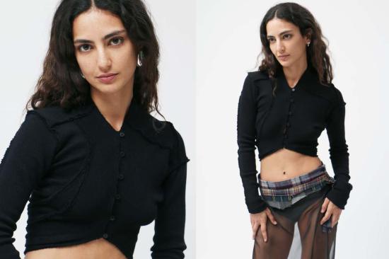  Talia Byre 가디건 탈리아 바이어 니트 볼레로 블랙 - OTHER BRANDS