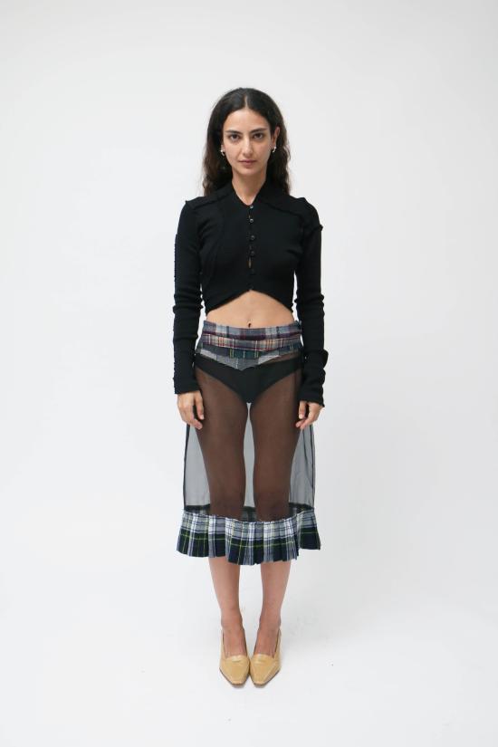  Talia Byre 가디건 탈리아 바이어 니트 볼레로 블랙 - OTHER BRANDS