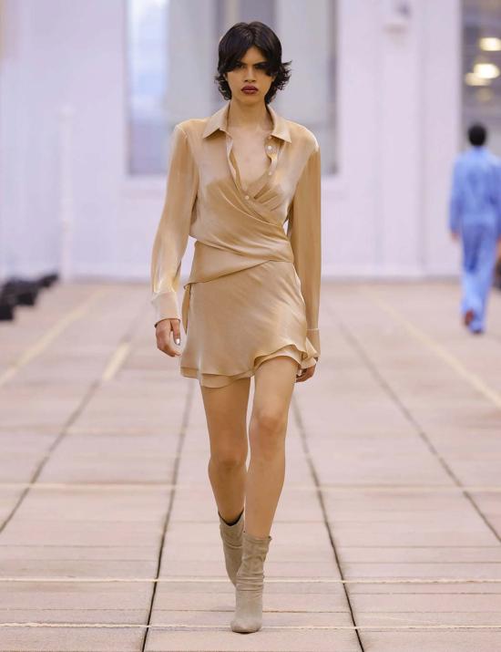  프리스카베라 숏 스커트 레이어드 미니스커트 카라멜 - PRISCAVERA