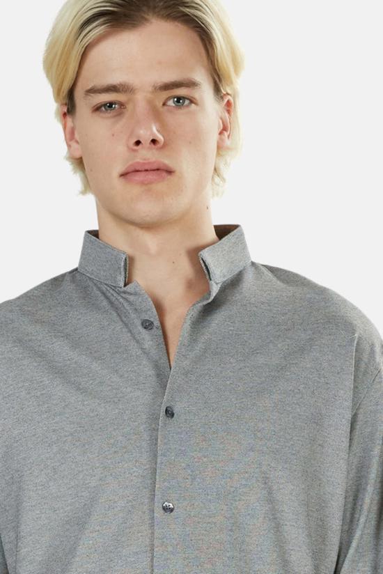  Blue&Cream 긴팔 셔츠 블루&크림 디올 버튼 다운 차콜 피케 - BLUE&CREAM