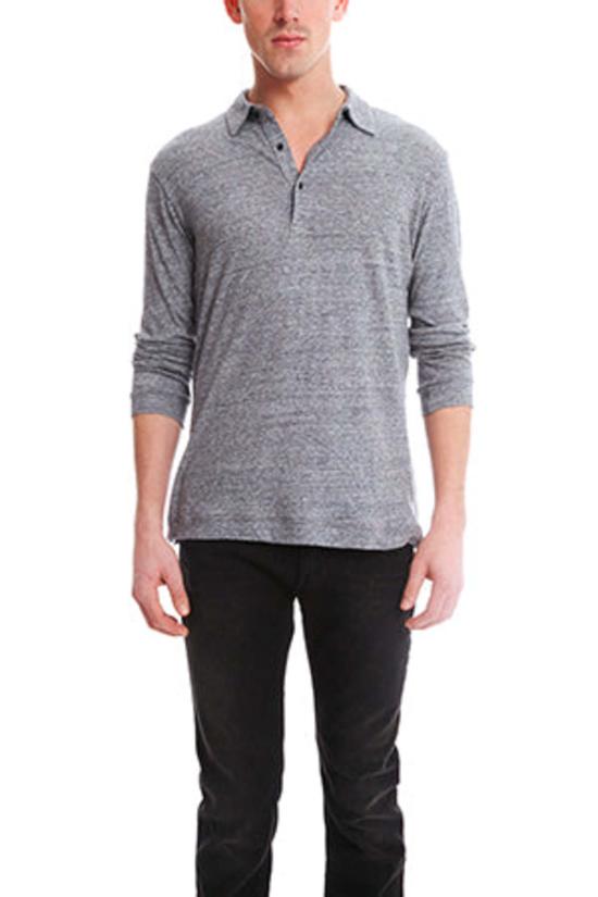  블루&크림 폴로 티셔츠 퍼터 폴로 차콜