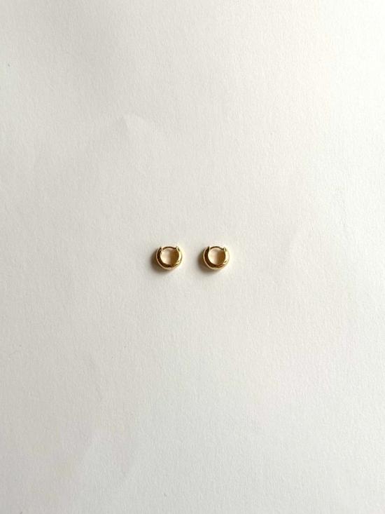  디어 네이버 이어링 친애하는 이웃 14k 볼드 미니 허기 후프