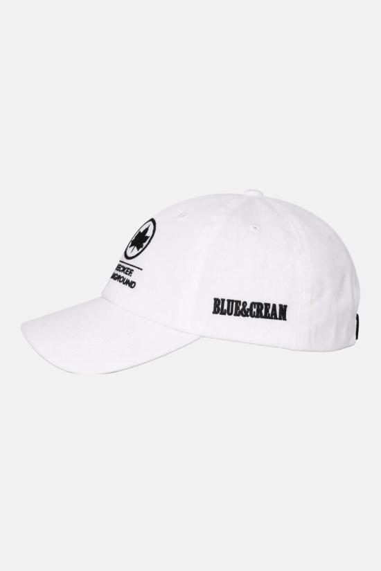 블루&크림 볼캡 블리커 플레이그라운드 대드 캡 화이트 - BLUE&CREAM