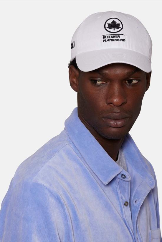  블루&크림 볼캡 블리커 플레이그라운드 대드 캡 화이트 - BLUE&CREAM