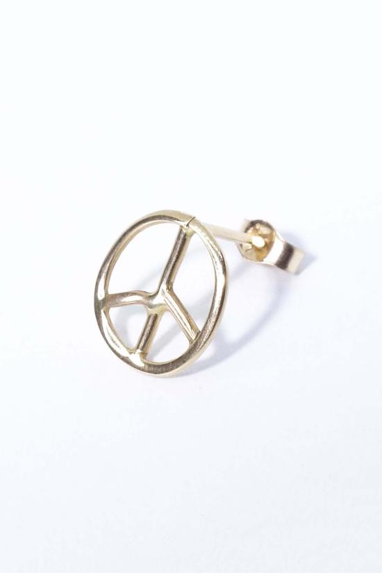  탈리스만 이어링 피스 사인 스터드 골드