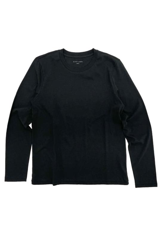  6397 긴팔 티셔츠 L/S 미니보이 티 블랙