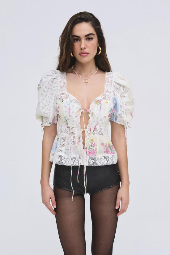  포러브앤레몬스 블라우스 사랑과 레몬을 위해 Violette Top