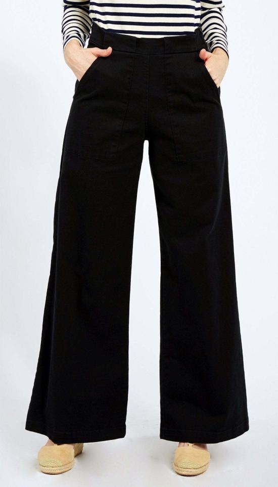  룹 데님 팬츠 루 롱 사브리나  블랙 - LOUP