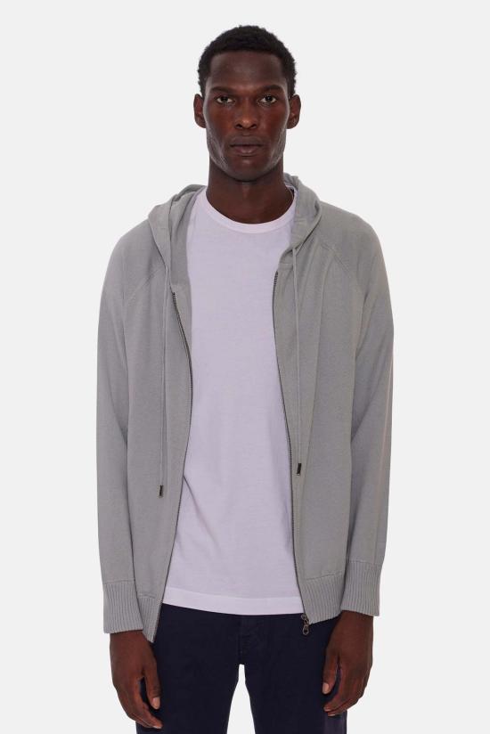  Blue&Cream 후드 티셔츠 블루&크림 루크 지퍼 후드 유칼립투스 - BLUE&CREAM