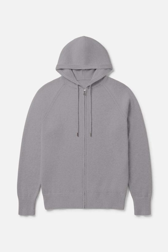  Blue&Cream 후드 티셔츠 블루&크림 루크 지퍼 후드 유칼립투스