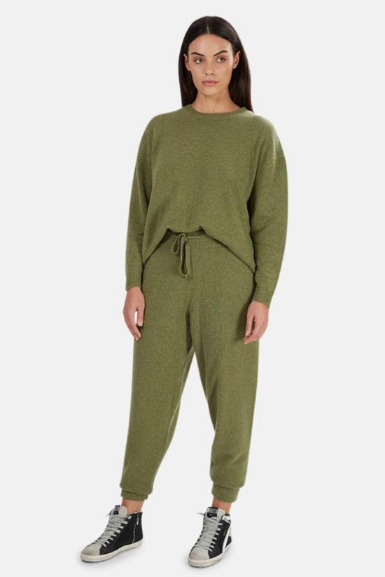  더 타일 클럽 스트레이트 팬츠 타일 클럽 폴락 캐시미어 팬츠 아미 - THE TILE CLUB