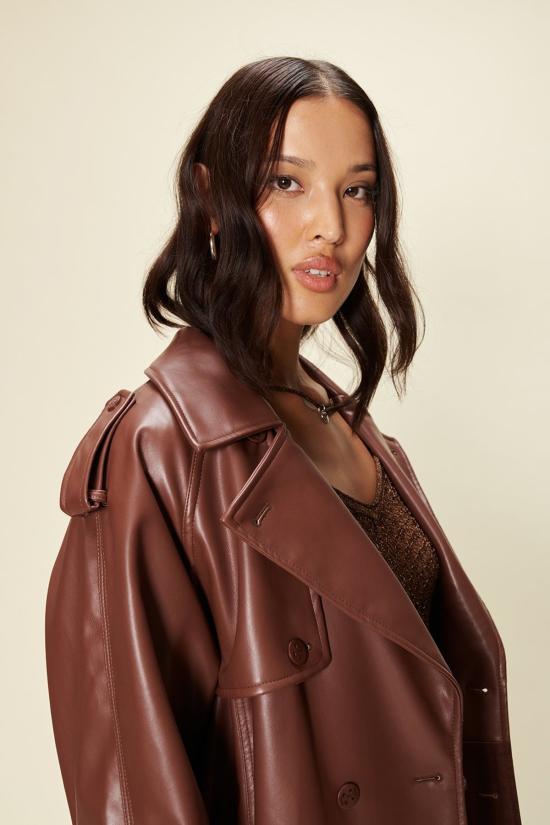  하우스오브써니 트렌치 코트 하우스 오브 서니 몬태규 트렌치 체스넛 - HOUSE OF SUNNY