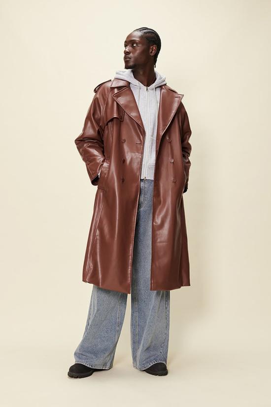  하우스오브써니 트렌치 코트 하우스 오브 서니 몬태규 트렌치 체스넛 - HOUSE OF SUNNY