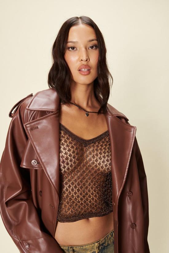  하우스오브써니 트렌치 코트 하우스 오브 서니 몬태규 트렌치 체스넛 - HOUSE OF SUNNY