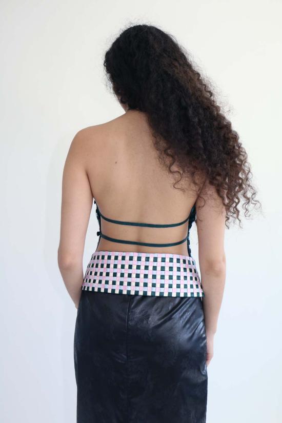  Super Yaya 민소매 티셔츠 슈퍼 야야 A 탑 위브 탑 멀티 - OTHER BRANDS