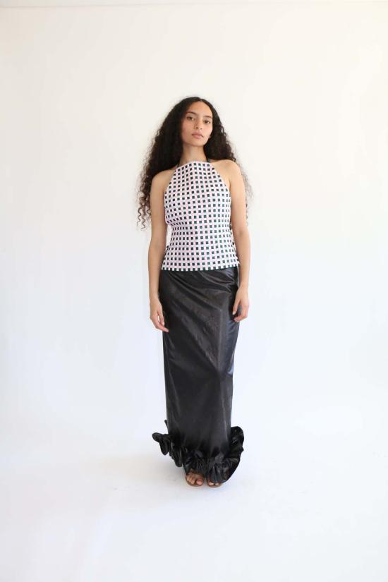  Super Yaya 민소매 티셔츠 슈퍼 야야 A 탑 위브 탑 멀티 - OTHER BRANDS