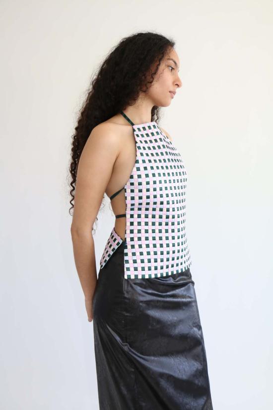  Super Yaya 민소매 티셔츠 슈퍼 야야 A 탑 위브 탑 멀티 - OTHER BRANDS