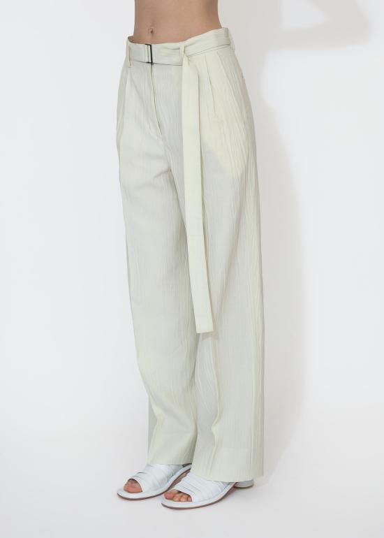  사야카 다비스 뉴욕 스트레이트 팬츠 사야카 데이비스 뉴욕 벨티드 턱드 팬츠 아이보리 - SAYAKA DAVIS NEW YORK