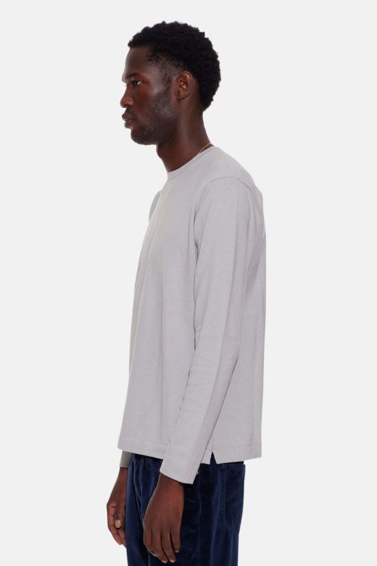  블루&크림 긴팔 티셔츠 리드 라이트 웨이트 크루넥 유칼립투스 - BLUE&CREAM