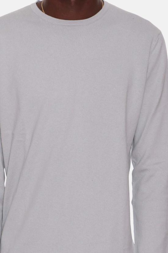  블루&크림 긴팔 티셔츠 리드 라이트 웨이트 크루넥 유칼립투스 - BLUE&CREAM