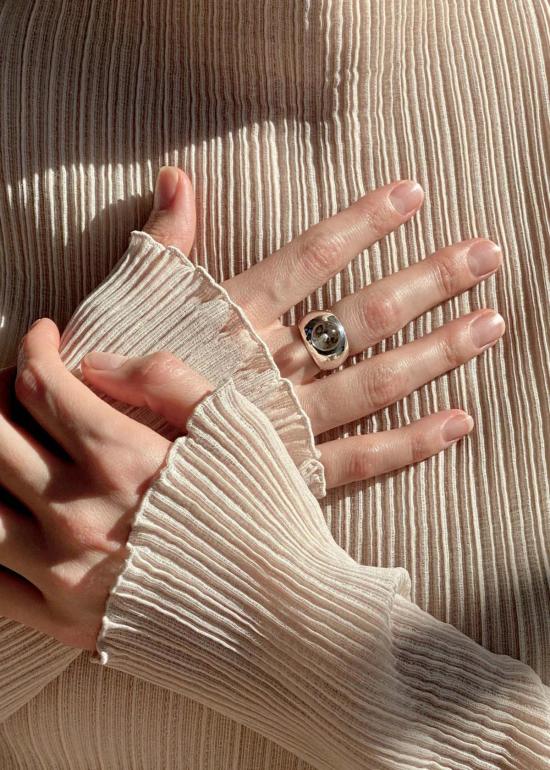  Modern Weaving 반지 모던 위빙 루미스 돔 링 스털링 실버